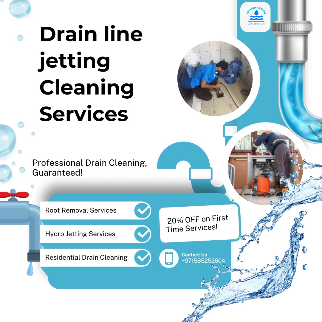 Drainline Jetting Services in Dubai, Sharjah and UAE