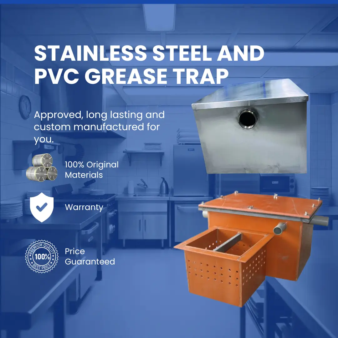Stainless Steel and PVC Grease Trap Supply in UAE Stainless Steel and PVC Grease Trap Supply in UAE