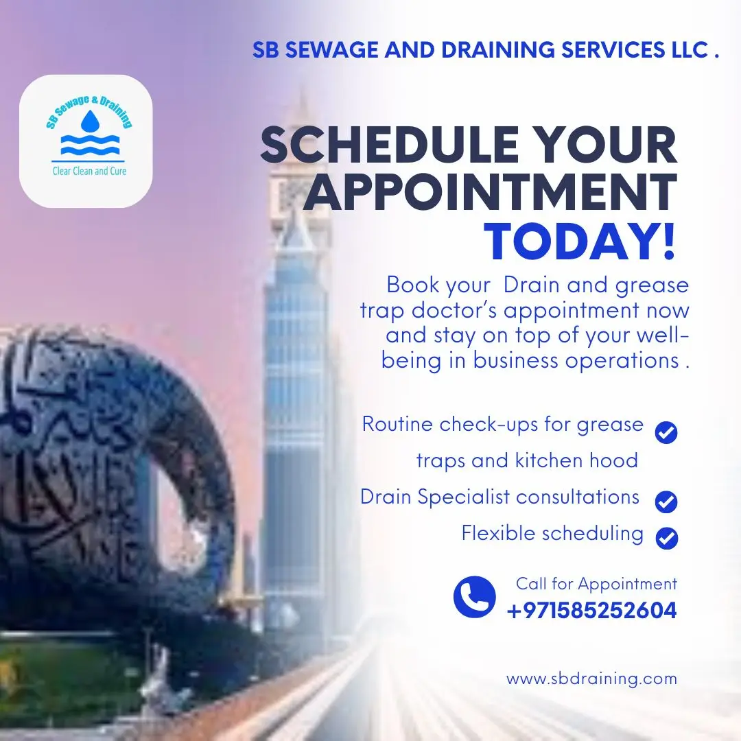 sb draining cleanng - mani page Schedule your appointmebnt today with sb draining